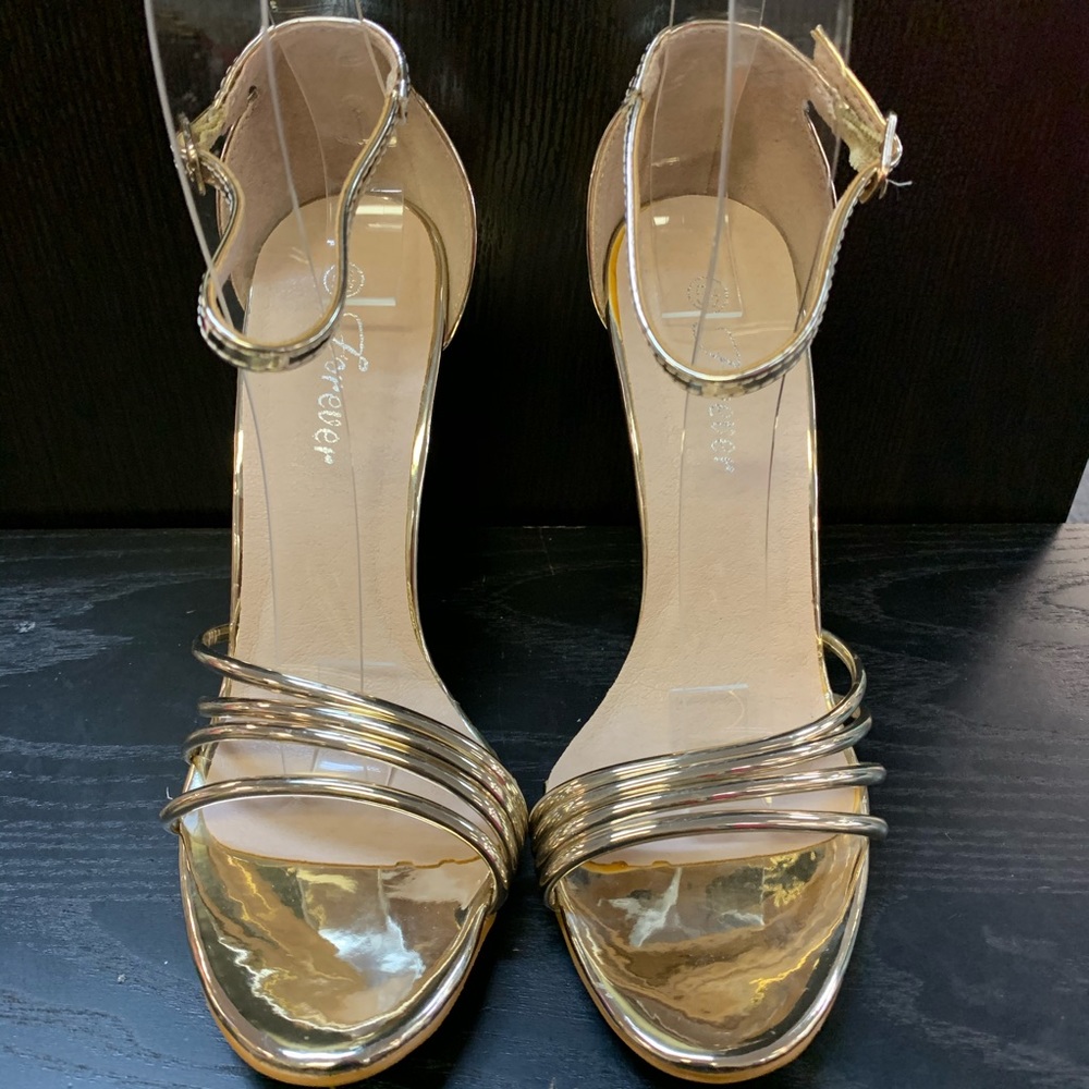 Metallic Gold High Heels